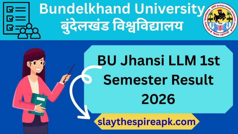 BU Jhansi LLM 1st Semester Result 2026