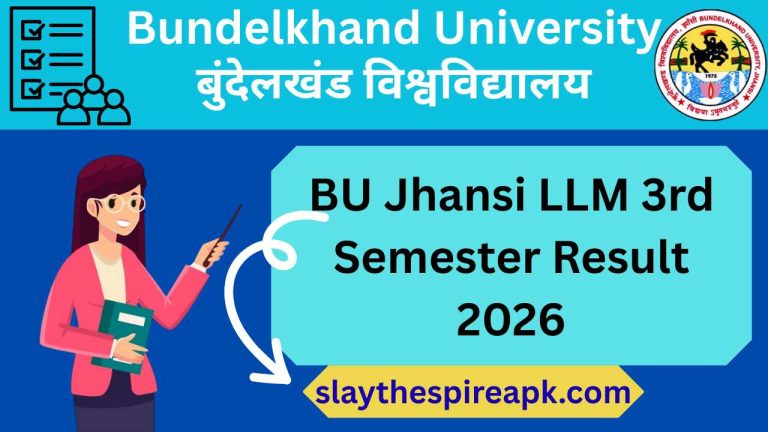 BU Jhansi LLM 3rd Semester Result 2026
